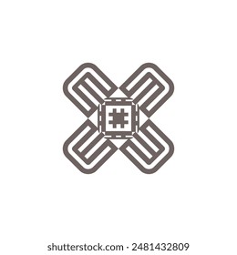 Letter X Vector Logo Template Illustration Design Vector