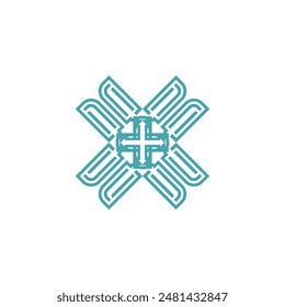 Letra X Vector Logo Plantilla Ilustración Diseño Vector