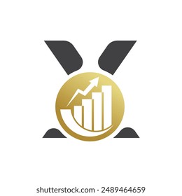 Letter X vector logo template, Colorful Letter X logo, Financial Company Logo, Financial Institute Advisors Logo Design Template Vector Icon