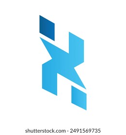 Letter X vector logo template, Colorful Letter X logo, Financial Company Logo, Financial Institute Advisors Logo Design Template Vector Icon