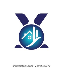 
Letter X vector logo template, Colorful Letter X logo, Real Estate, Building and Construction Logo Design Template Vector Icon
