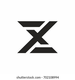 Letter X vector logo template. Flat and simple icon