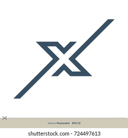 Letter X vector Logo Template Illustration Design. Vector EPS 10.