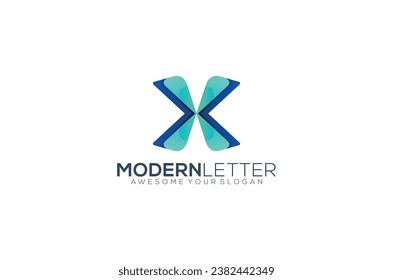 letter x vector template logo design