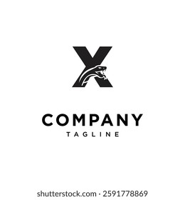 Letter X Viper Logo Icon Vector