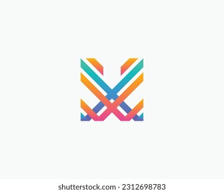 Letter x and w logo. Creative combination logo