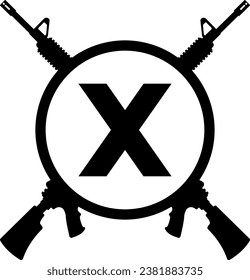 letter x warrior logo design
