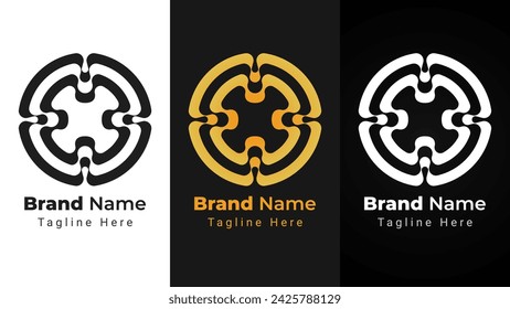 Letter X Wave Logo, Elegant and simple logo of letter X with wave line style