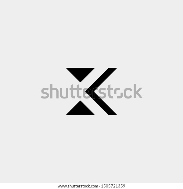 Letter X Xk K Kx Monogram Stock Vector Royalty Free 1505721359