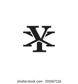 letter X and Y monogram logo