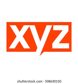 letter X Y and Z logo vector.