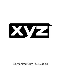 letter X Y and Z logo vector.