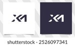 letter xa ax logo design vector