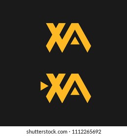 letter xa logo