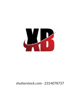 Letter XB simple logo design vector