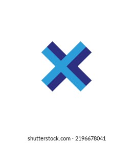 Letter XC square geometric symbol simple logo vector