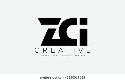 Ilustración vectorial de la plantilla de diseño del logotipo XCI de la letra.