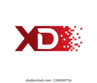 Letter XD Template Design Vector, Emblem, Concept Design, Creative Symbol, Icon