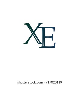 letter XE element logo design