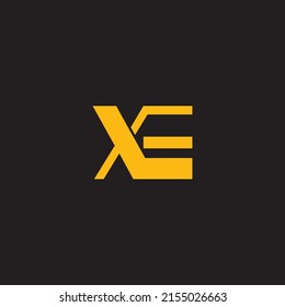 letter XE . logo vector illustration abstract design.