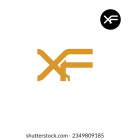 Letter XF Monogram Logo Design