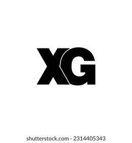 Letter XG simple logo design vector