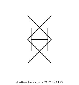plantilla de diseño de logotipo de monograma de letra xh