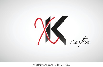 Buchstabe XK Creative Clean Logo Design