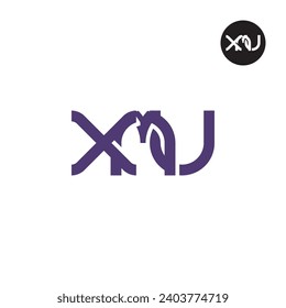 Letter XMU Monogram Logo Design