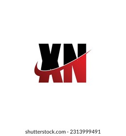 Letter XN simple logo design vector