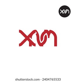 Letter XNM Monogram Logo Design
