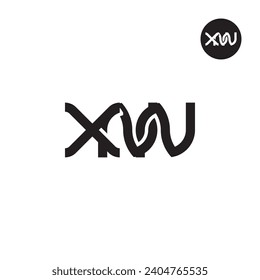 Diseño de logotipo de monograma XNN de carta
