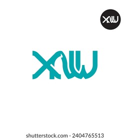 Letter XNW Monogram Logo Design