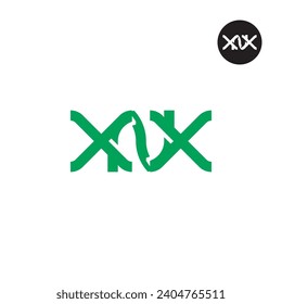 Letter XNX Monogram Logo Design svg