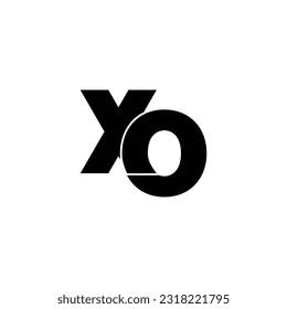 Letter XO simple logo design vector