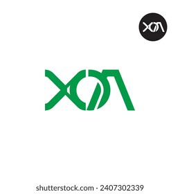 Letter XOA Monogram Logo Design