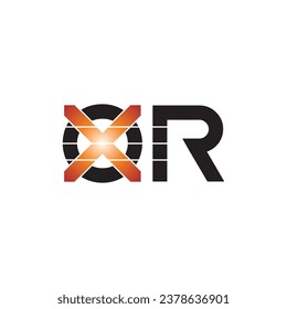 Letter xor logo design vector 