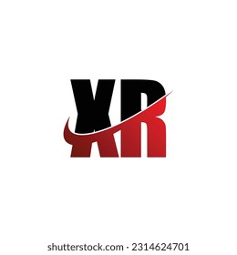 Letra XR diseño simple de logotipo vectorial