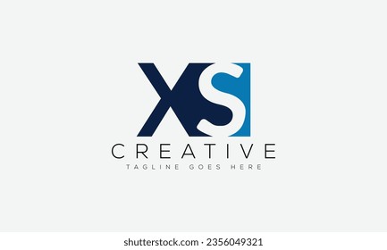 Letter XS logo design template vector illustration.