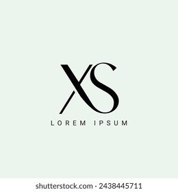 Letter XS and SX monogram initial logo, geometric, modern, gradient, grid logo