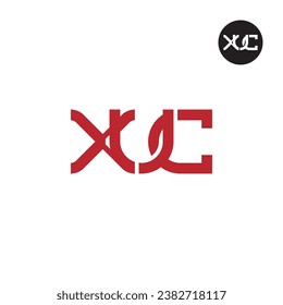 Letter XUC Monogram Logo Design