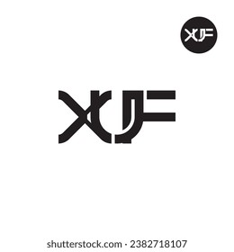 Letter XUF Monogram Logo Design