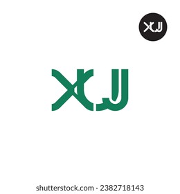 Letter XUJ Monogram Logo Design