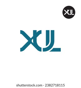 Letter XUL Monogram Logo Design