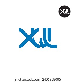 Diseño de logotipo de monograma XWL