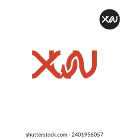 Diseño de logotipo de monograma XWN