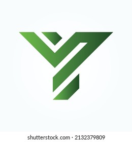 Letter Y 1 vector design illustration