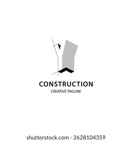 Letter Y 3D logo for construction and architecture company. property logo design template for your brand
