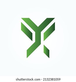 Letter Y 4 vector design illustration