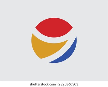 Letter Y abstract logo in circle shape